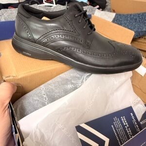 Rockport Men's Black Leather Oxfords